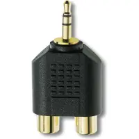 Inakustik 0081381, 3.5mm, 2x RCA, Schwarz