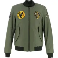Von Dutch X Helstons Fight Motorrad Textiljacke, khaki/schwarz, S