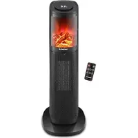 Beper Säulen-Keramik-Heizlüfter – LED-Flamme