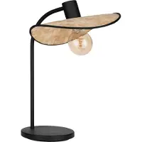 Eglo Tischlampe Marywell, Holz hell, für Wohn- / Esszimmer, Bambus, Tischlampe