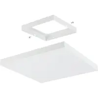Eglo TURCONA-Z Wand-/Deckenleuchte Lampe Beleuchtung - L45 x B45 x H7 cm - weiß - 6X3,8W inkl. - IP20