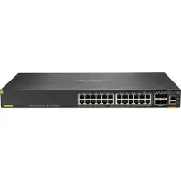 Aruba Networks HPE Aruba Networking CX 6200F 24G 4SFP Switch - Switch - max. Stapelentfernung 10 km - L3 - managed - 24 x 10/100/1000 + 4 x 100/1000 SFP - Front und Seite zu Hinterseite - an Rack montierbar