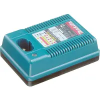 Makita DC1439, Ladegerät, , 230 V, Nickel-Cadmium (NiCd), Nickel-Metallhydrid (NiMH), Schwarz, Türkis