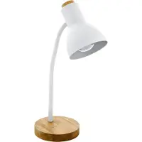 Eglo VERADAL Tischleuchte Tischbeleuchtung - Tischlampe - weiß, braun - 1X40W exkl. - IP20