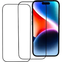 BlueBuilt iPhone 15 Plus Panzerglas Doppelpack Doppelpack