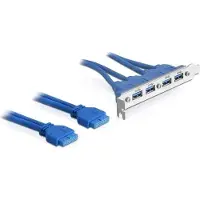 DeLOCK 2 x USB 3.0 19-pin - 4 x USB 3.0-A