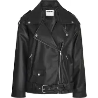 Noisy May Paulina Lederjacke Schwarz M Damen Schwarz M