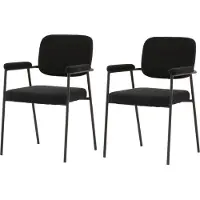 Venture Home Stuhl Yesterday Schwarz 2er-Pack