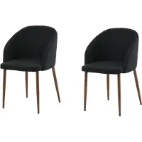 Venture Home Stuhl Arch Schwarz 2er-Pack
