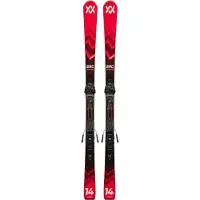 Völkl - Ski Set inkl. Bdg. - Rennski - Racetiger SRC + vMotion 10 GW Black 2025 für Herren aus Holz - Größe 158 cm - Rot