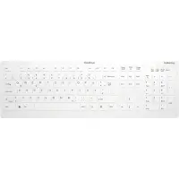 Contour Design Design Active Key QuickClean Medizinische Tastatur IP68 Full-Size Kabellos Weiß DE C8112, Volle Größe (100%), Kabellos, RF Wireless, Scherenschalter, QWERTZ, Weiß