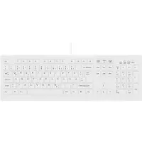 Contour Design Design Active Key ClassicClean Medizinische Tastatur IP68 Full-Size Kabelgebunden Weiß DE C8100, Volle Größe (100%), Kabelgebunden, USB, Scherenschalter, QWERTZ, Weiß