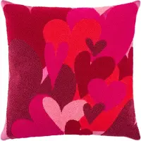 PAD Dekokissen "HEARTS EMBROIDERY" schicke stickerei