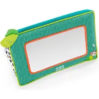 Bright Starts BrightStarts Safari Mirror Aktivitätsspielzeug, Grün/Gemustert, Babyspielzeug