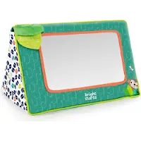 Bright Starts BrightStarts Safari Mirror Aktivitätsspielzeug, Grün/Gemustert, Babyspielzeug