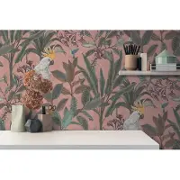 A.S. Création Vliestapete "PintWalls II Dschungel-Tapete Mustertapete Papagei Tiere" matt strukturiert Vliestapete Tiere für Schlafzimmer Küche Wohnzimmer Dschungel Design