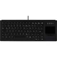 Contour Design Design Active Key Industrietastatur IP68 Touchpad Mini Kabelgebunden Schwarz DE 4400, Mini, Kabelgebunden, USB, Scherenschalter, QWERTZ, Schwarz