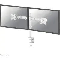 NeoMounts by Newstar Select Flachbild Tischhalterung, Klemme /Bolzen, 8 kg, 25,4 cm (10 Zoll), 68,6 cm (27 Zoll), 100 x 100 mm, Weiß