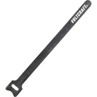 Voltcraft Klett Kabelbinder 200mm Velcro-kabelbinder 200 mm (L x B) 200 mm x 12 mm Dark-Grey