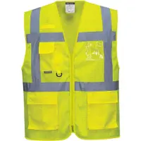 Portwest Warn-Meshweste Athen Executive, leuchtgelb, EN ISO 20471, 100% PL, Gr. S