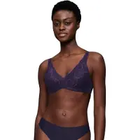 Triumph Bügel-BH "Body Make-Up Illusion Lace" Komfort-Bügel, wattiert, Spitze, weiche Microfaser, tiefes Dekolleté