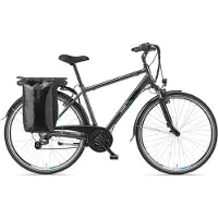 Telefunken "Expedition XT481" 21 Gang Shimano Heckmotor 250 W mit Fahrradtasche, Reichweite bis zu 100 km, Pedelec, Elektrofahrrad für Herren, 28 Zoll
