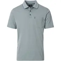 Casa Moda Poloshirt kurzarm hellblau Baumwolle