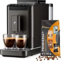 Tchibo Kaffeevollautomat Esperto2 Caffè mit 2-Tassen-Funktion für Caffè Crema und Espresso, Granite Black