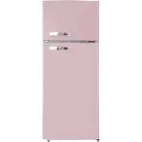 PKM GK210-2 SP Retro Kühl-Gefrierkombination, 206 l, Pink