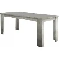Dmora Ausziehbarer Esstisch Dkofle, Ausziehbare Konsole bis zu 10 Sitzplätzen, ausziehbare Konsole 100 % Italy, cm 140/190x90h75, Zement