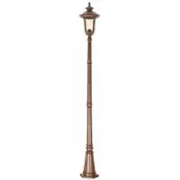 Elstead Lighting Chicago Aussen-Stehleuchte E27 247cm Rostige Bronze Patina IP44
