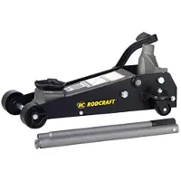 Rodcraft Rangier-Wagenheber mit 3 Tonnen Hubkraft, min. Höhe 145 mm, max. Höhe 490 mm, Chassis Länge 650 mm, 41,5 kg Gewicht,