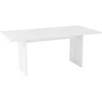 Dmora Esstisch Ddesogu, Rechteckiger Designtisch, Küchentisch, 100% Italy, cm 160x90h75, glänzend weiß