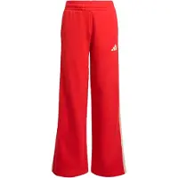 Adidas Sporthose SPORTSWEAR "STADIUM MIT WEITEM BEIN", Mädchen, Gr. 164, N-Gr, rot (pure ruby, sanftes weiß,), Obermaterial: 70% Baumwolle, 30% Polyester, Hosen Sporthose