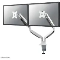NeoMounts NM-D750D Tischhalterung für 2 LCD-Displays full-motion weiß Bildschirmgröße: 25.4-81,3 cm 10"-32" Klemmmontage Tülle (NM-D750DWHITE)