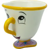 Kaunotar ja hirviö ABYMUG623, Einzelbild, 0,25 l, Becher, Universal, Gelb, Weiß, Keramik