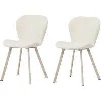 Ebuy24 Esszimmerstühle Lilja Beige 2er-pack