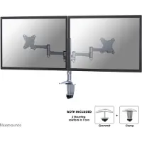 NeoMounts FPMA-D1330DSILVER Monitorarm 10-27", Klemme/Durchführung, 9 kg, 25,4 cm (10"), 68,6 cm (27"), 100 x 100 mm, Silber
