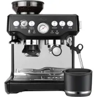 Sage Barista Express Trüffelschwarz + Ausklopfschale
