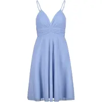 Vera Mont Cocktailkleid "Cocktailkleid knöchellang", Damen, Gr. 32, EURO, blau (blau, silber), Obermaterial: 100% Polyester PES., Kleider Cocktailkleid