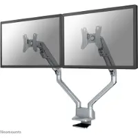 NeoMounts FPMA-D750DSILVER Monitorarm 10-32" - Gasfeder - Topfix, Klemme/Durchführung, 8 kg, 25,4 cm (10"), 81,3 cm (32"), 100 x 100 mm, Silber