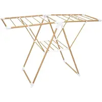 5five Simply Smart Klappbarer Wäscheständer Bara Holzoptik, Kunststoff, Stahl, Braun, 13 M, 157389
