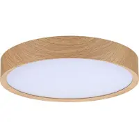 Paulmann Tega LED Deckenleuchte IP44 Weiß/Holz - , Tega, Holz, für Badezimmer, Kunststoff, Modern