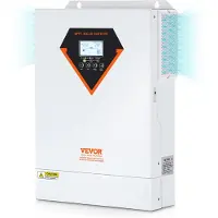 Vevor 2 in 1 Hybrid-Solar-Wechselrichter 5500W Solar Inverter 11000VA Reiner Sinus MPPT LCD-Display 3 Lademodi (Solarladung