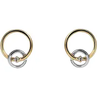 Orphelia 'Antoine' Damen Ohrringe aus 925 Sterling Silber - Silber/Gold ZO-7503/1