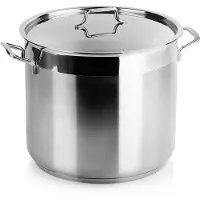 Orion Kochtopf Stahltopf mit Deckel 18/10 PREMIUM Induktion 14l