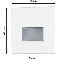 Paulmann LED Wandeinbauleuchte Edge