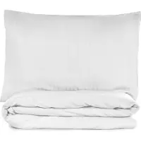 L'essentiel Maison , Stripe - White, Satin-Bettbezug-Set für Einzelbetten (DE), Weiß, 100 % Baumwollsatin, 135 x 135 cm