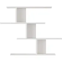 En.casa Wandregal Hökkomi 78x99x15 cm Weiss