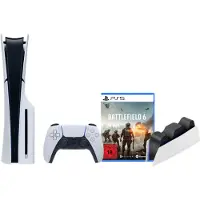 Sony PlayStation 5 Slim mit Laufwerk + Battlefield 6 + Ladestation